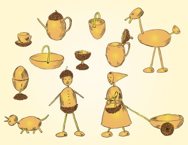 Crafts acorn clipart