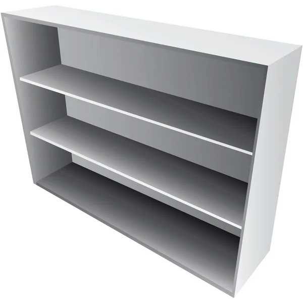 Open laboratory shelf — Stock Vector