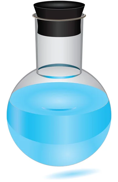 Round bottom flask — Stock Vector