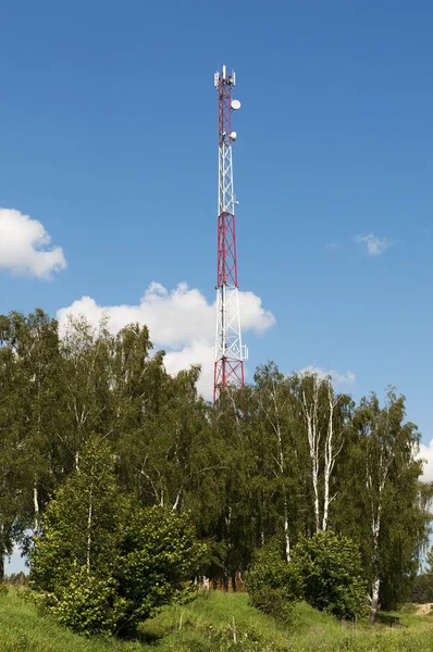 stock image Country landscape with cellular tower