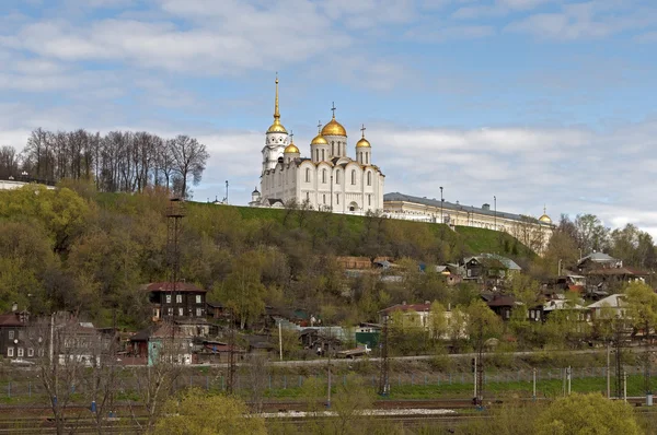 Catedral da Assunção Antiga em Vladimir, Rússia — Fotografia de Stock