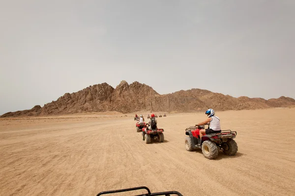 Quad bike safari in Egypt — Stock Photo, Image