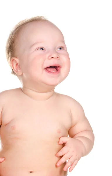 Kis baba mosolyog — Stock Fotó