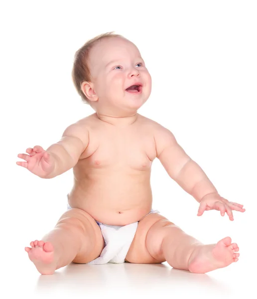 Baby lächelt — Stockfoto