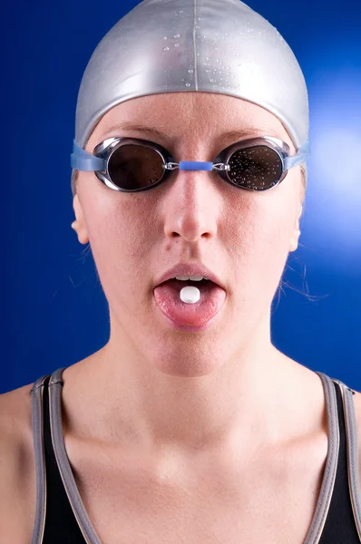 Kranker Schwimmer — Stockfoto