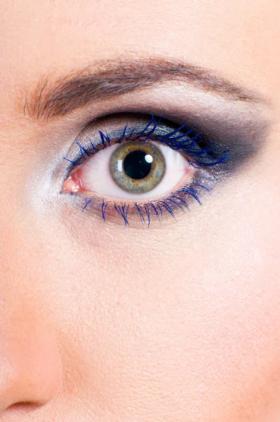 Kadın gözü makro — Stok fotoğraf