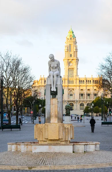 Porto stadhuis — Stockfoto