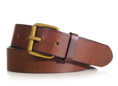 Brown leather belt clipart
