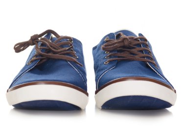 Blue plimsolls clipart