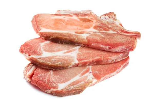 요리 하지 않은 돼지 갈비 — 스톡 사진
