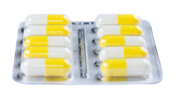 Tabletter i en blisterförpackning — Stockfoto