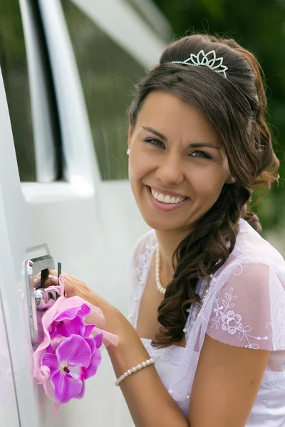 美しい花嫁のクローズ アップ — ストック写真
