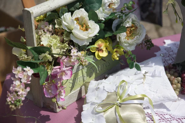 Decoratie de ceremonie van het huwelijk — Stockfoto
