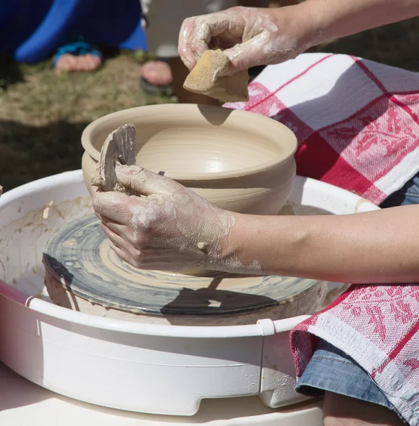 stock image Potter at work