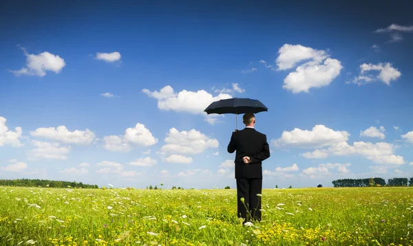 The person with an umbrella — Stock Photo, Image