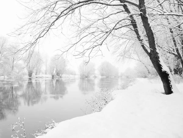 Frozen river Royalty Free Stock Images