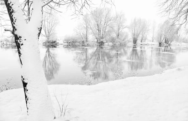 Winter river Stock Photo