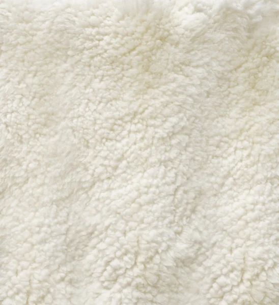 Beyaz kıvrılmış koyun kürk — Stok fotoğraf