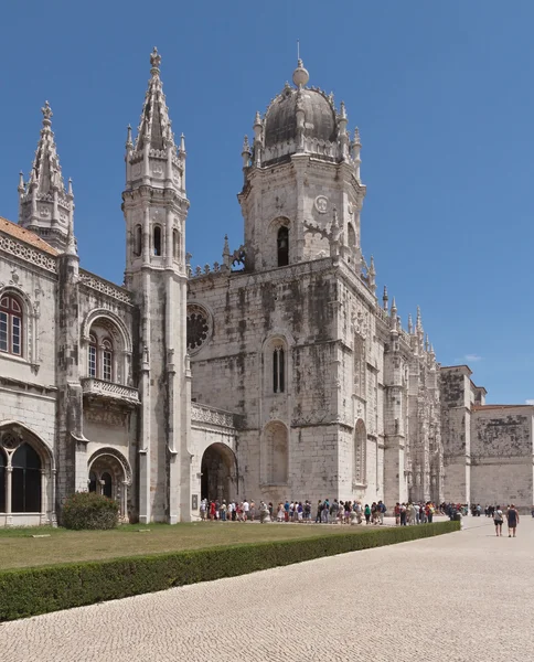Mosteiro dos jeronimos, starý klášter v Belemu; Lisabon, Portugalsko — Stock fotografie