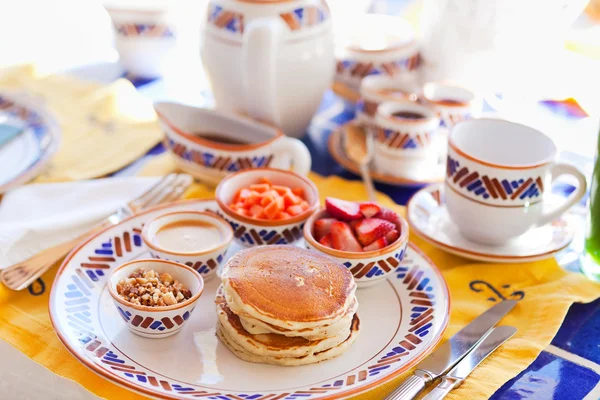 Pancakes for a breakfast — Zdjęcie stockowe
