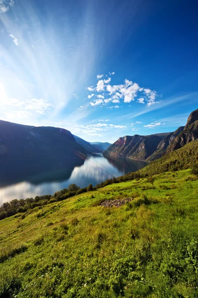 Fjord landskap — Stockfoto