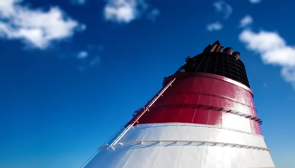 stock image Pipe of big cruise ship