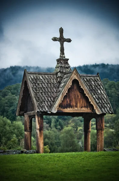 Capela de madeira — Fotografia de Stock
