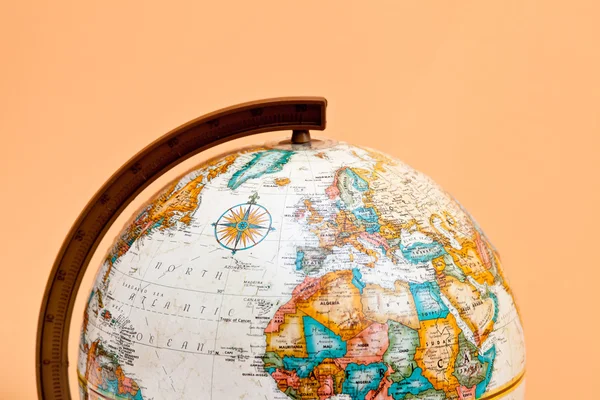 The globe closeup with Africa and Europe — Stock Photo, Image