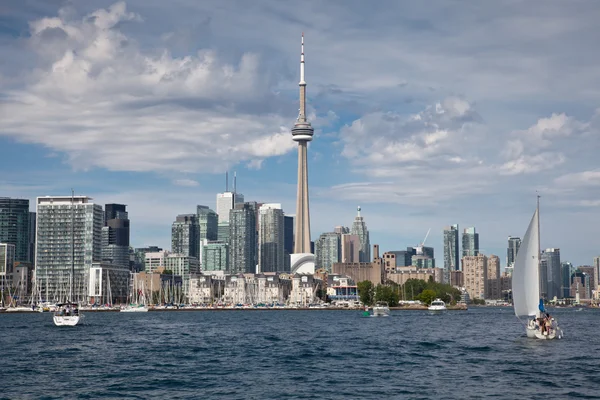 Toronto centro, Canadá, vista desde el lago — Foto de Stock