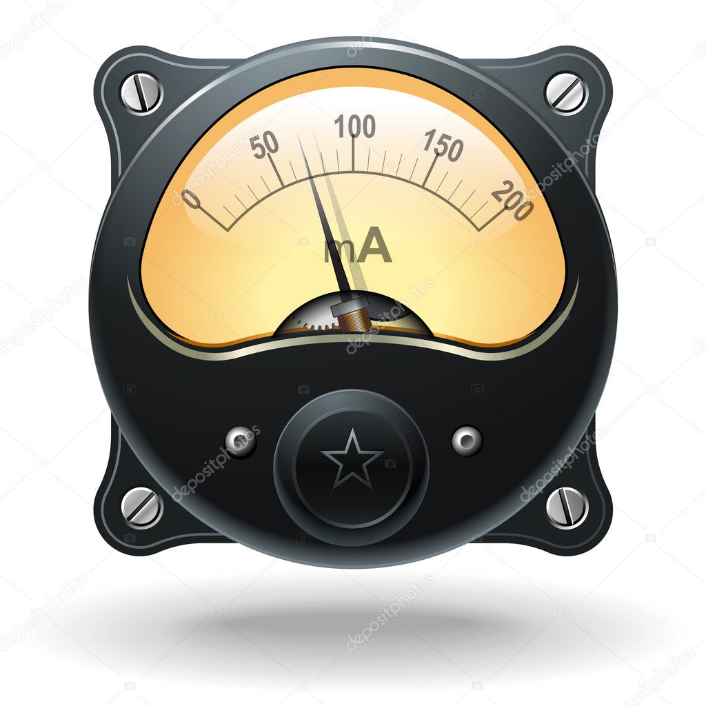 Electronic analog VU signal meter