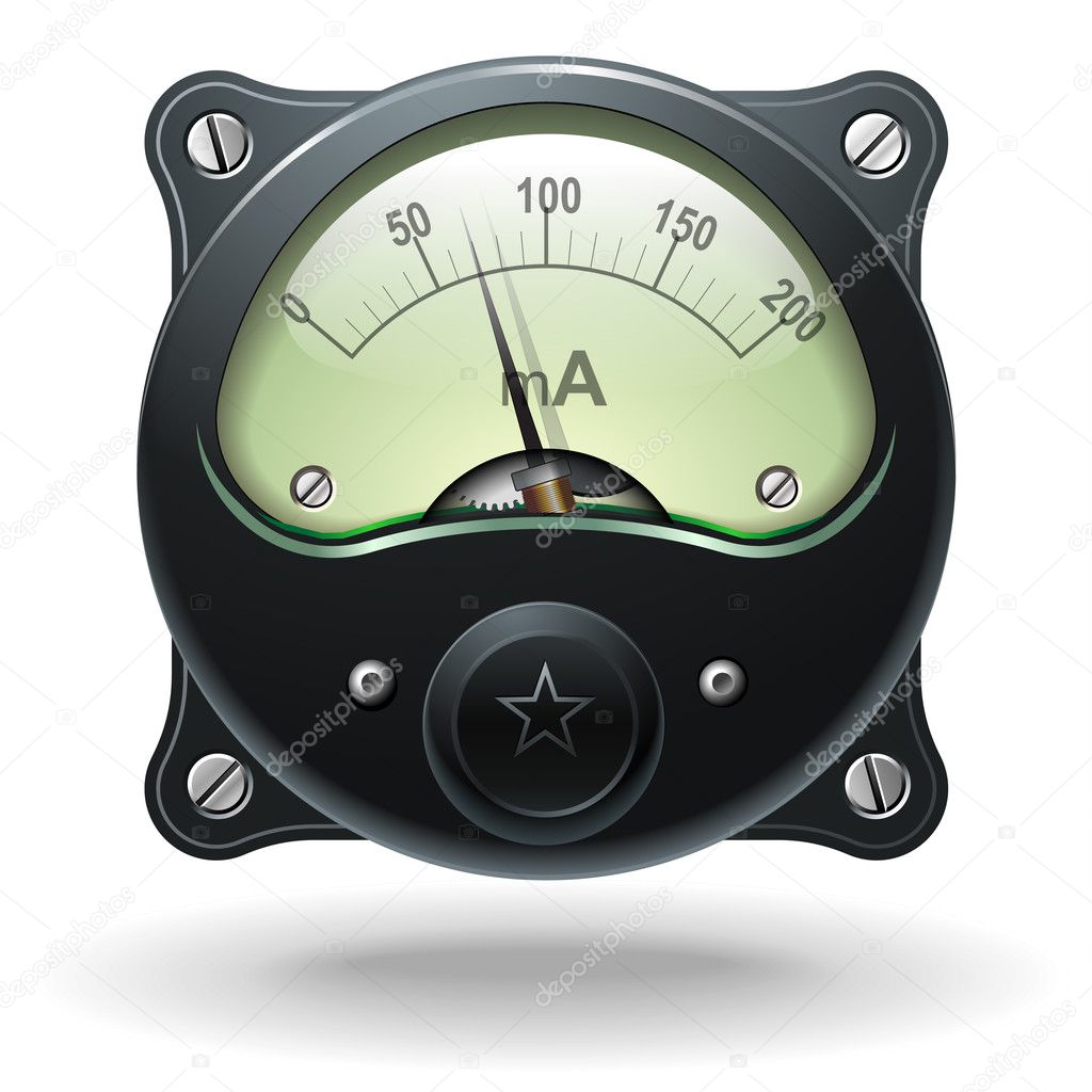 Electronic analog VU signal meter