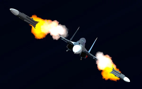 Angriff auf das Flugzeug — Stockfoto