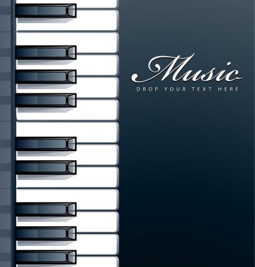 Piano keys background clipart