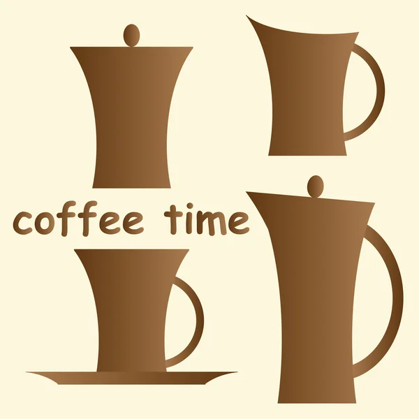 Набір кави — стоковий вектор