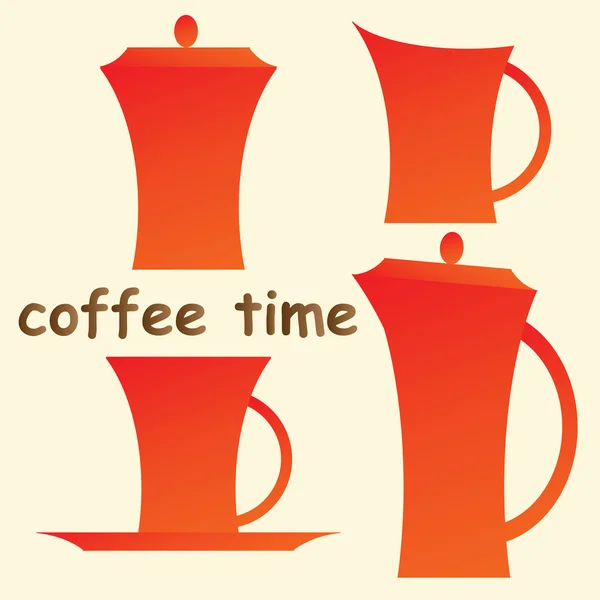 Набір кави — стоковий вектор