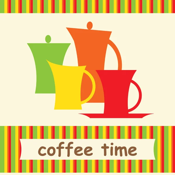 Знамя кофеварки — стоковый вектор