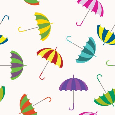 sorunsuz geçmiş ile renkli şemsiyeler
