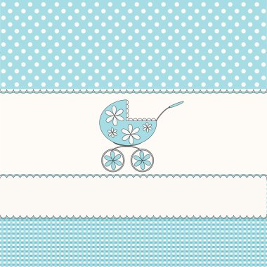 Babies blue background clipart