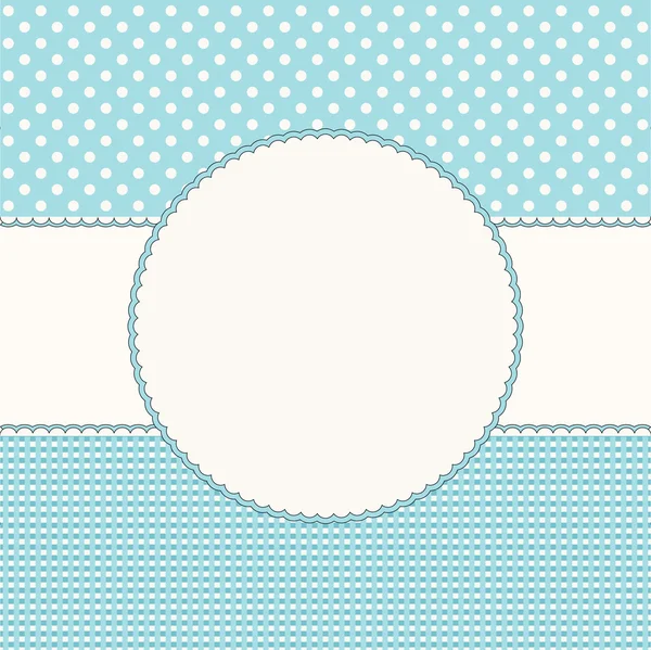Blaue Babys Hintergrund mit Rahmen — Stockvektor