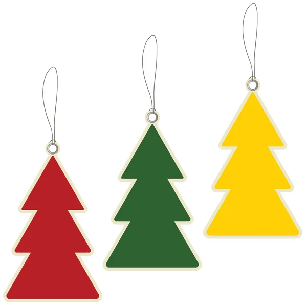 Precio árbol de Navidad etiqueta — Archivo Imágenes Vectoriales