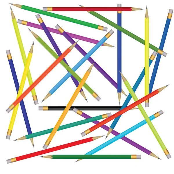 Kleurrijke potloden — Stockvector