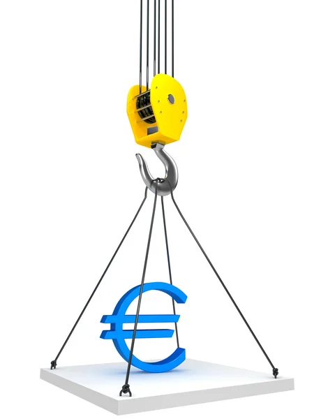 stock image Industrial hook hanging on a chain