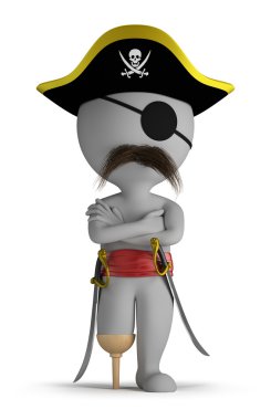 3d small - pirate clipart