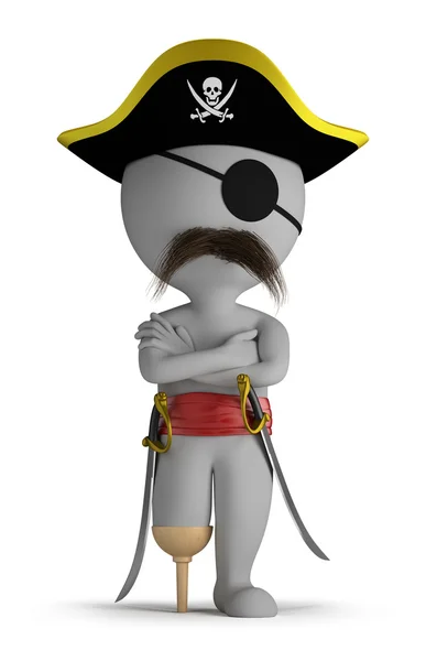 3d small - pirate — Stock Photo, Image