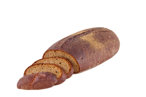 形象的膳食块黑麦面包 — 图库照片