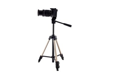 tripod bir kamera ile video ve fotoğraf çekimi için