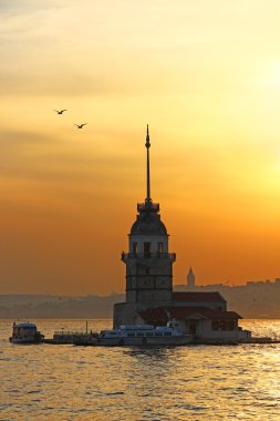 Maiden's Tower, Istanbul clipart