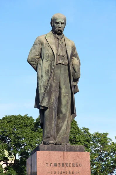 Памятник Тарасу Шевченко, Киев, Украина — стоковое фото