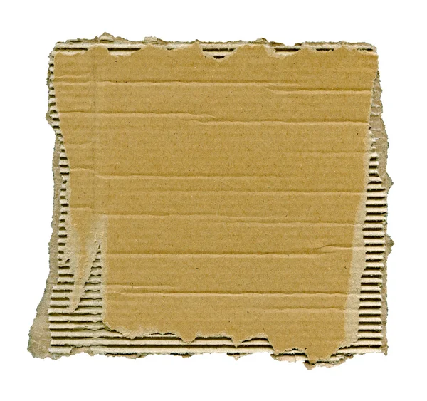Torn cardboard isolated — Stock Photo, Image