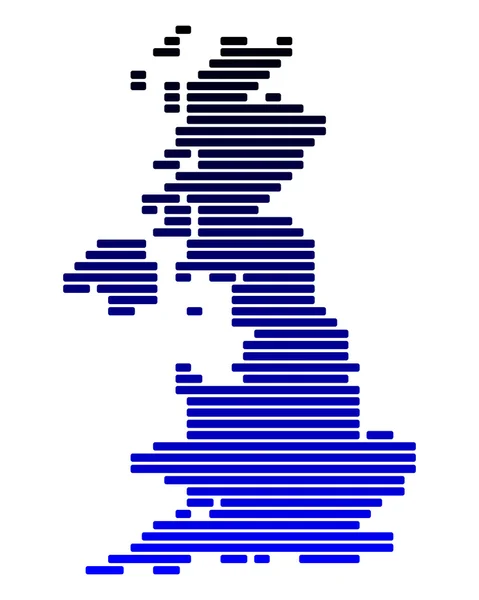 Χάρτης της Μεγάλης Βρετανίας — Διανυσματικό Αρχείο